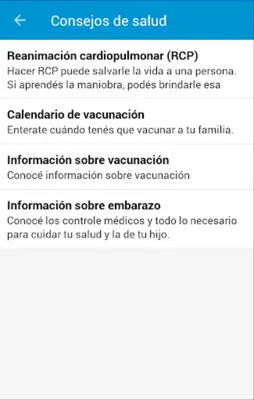 Argentina Salud android App screenshot 1